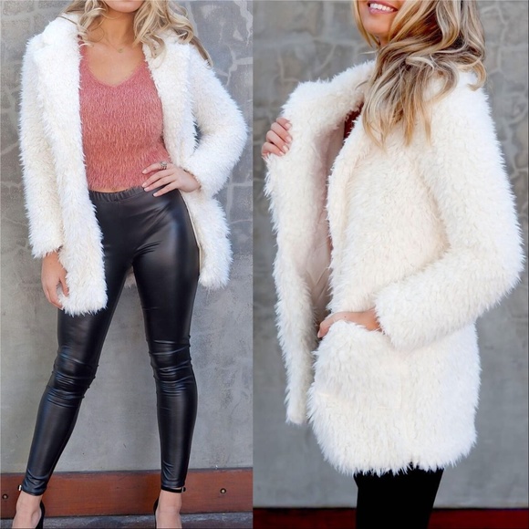 Jackets & Blazers - Shaggy Fur Coat